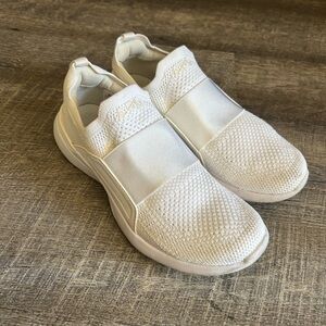 White Slip-On Sneakers